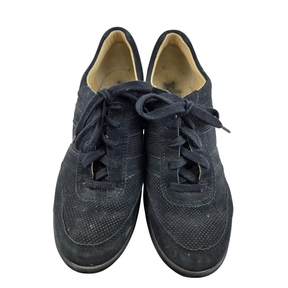 Mephisto Rebeca Perf Black Nubuck Leather Walking Shoes Womens 8.5‎ US 6 EUR